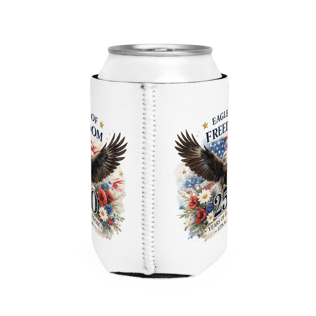 Patriotic Eagle Can Cooler Sleeve – “Eagle of Freedom 250 Years” 1776–2026