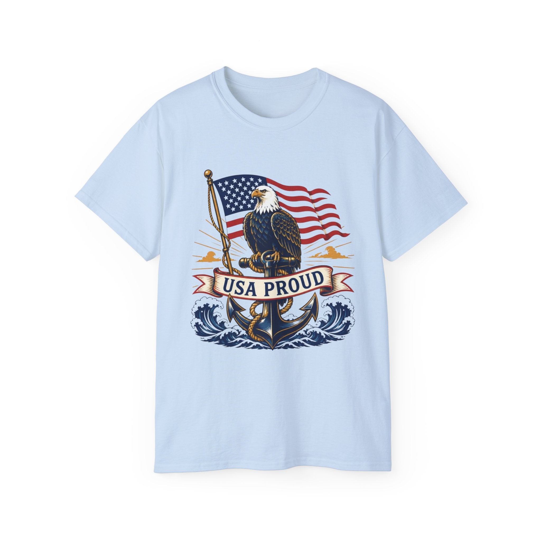 USA Proud Eagle T-Shirt — Patriotic American Flag Tee