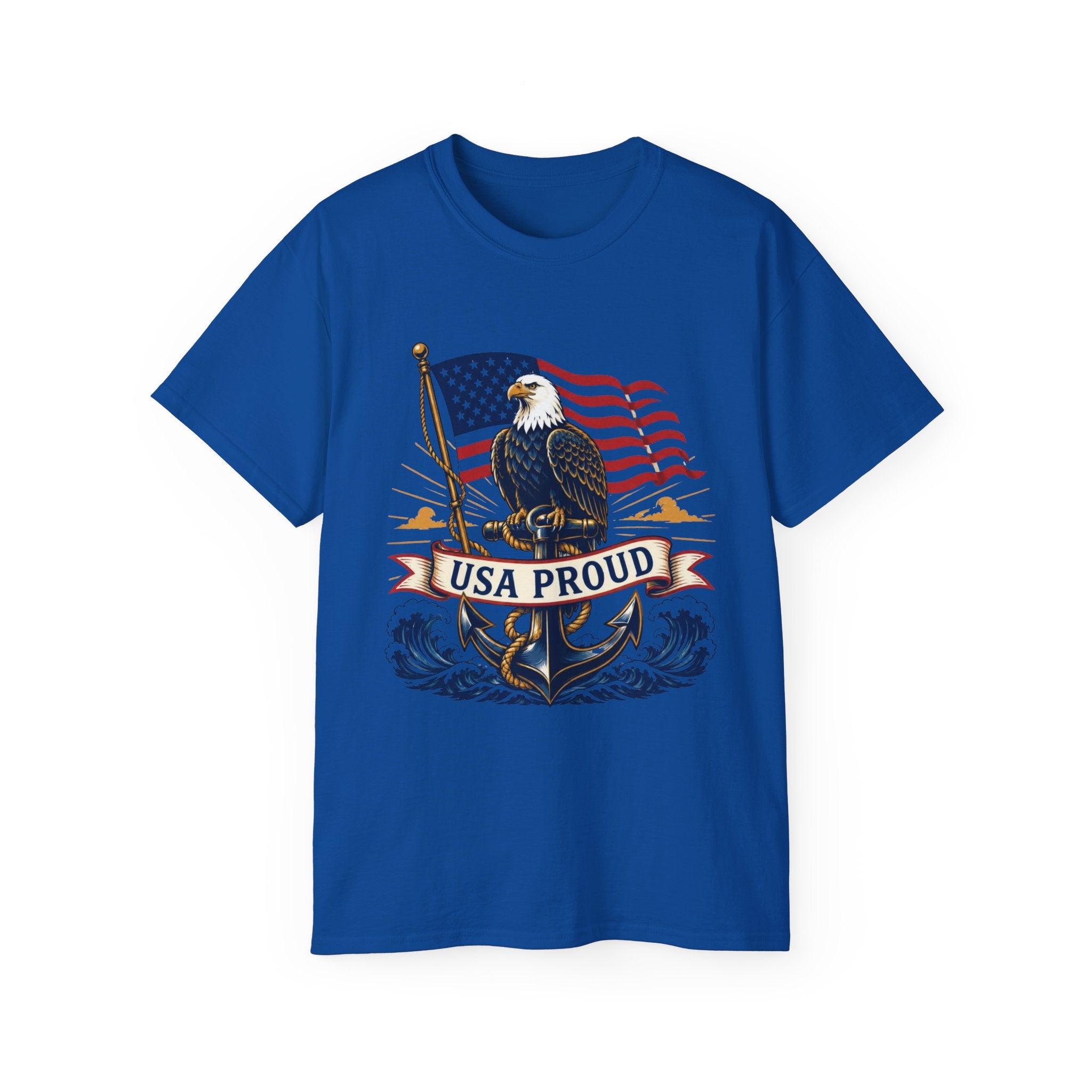 USA Proud Eagle T-Shirt — Patriotic American Flag Tee