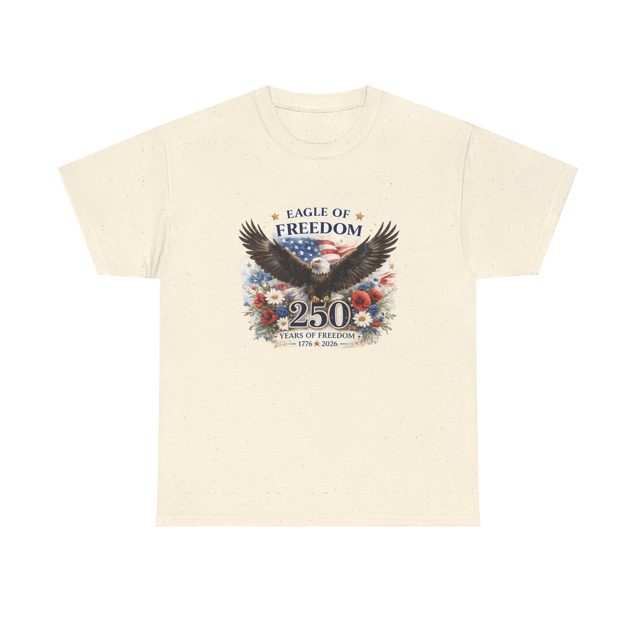 Eagle of Freedom 250 Years T-Shirt — Patriotic Bald Eagle Anniversary Tee