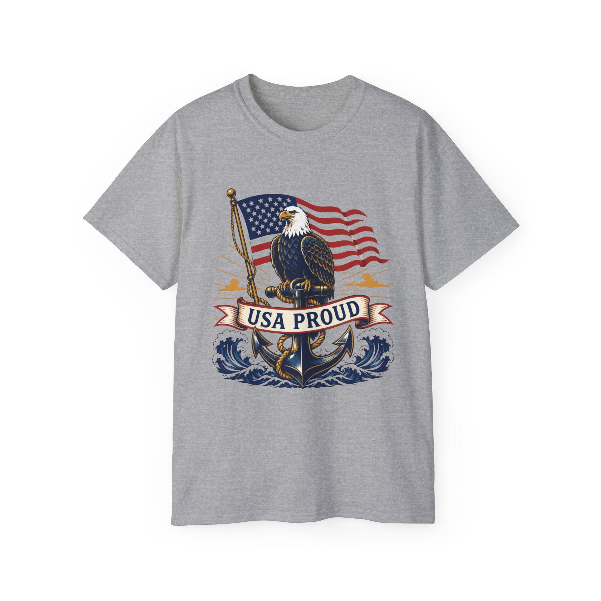 USA Proud Eagle T-Shirt — Patriotic American Flag Tee