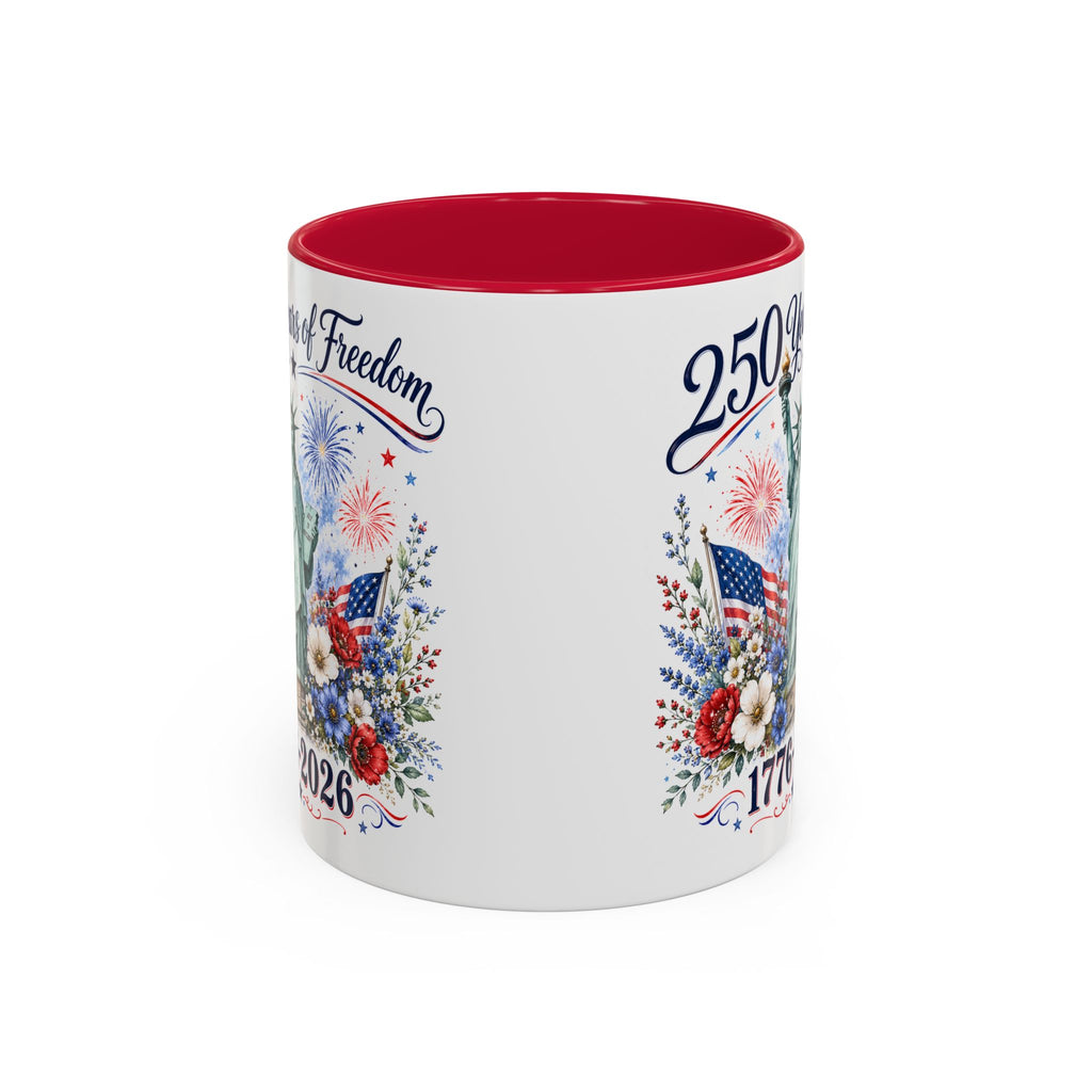 250 Years of Freedom Mug | Statue of Liberty Patriotic Coffee Mug | 1776–2026 America Anniversary Gift