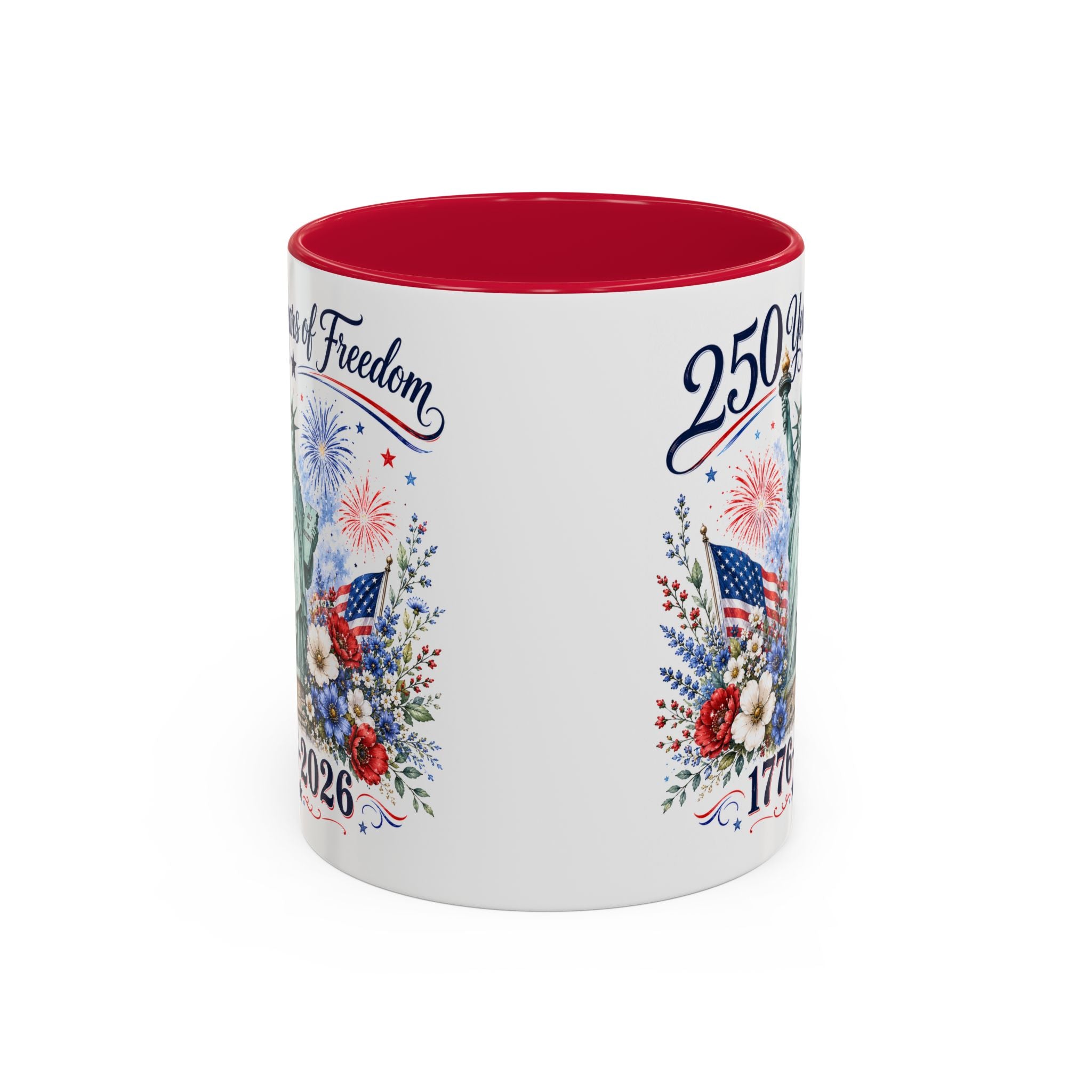 250 Years of Freedom Mug | Statue of Liberty Patriotic Coffee Mug | 1776–2026 America Anniversary Gift
