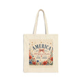 America 250 | Patriotic Floral Canvas Tote — 1776-2026 Anniversary Gift