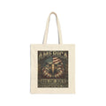 4th of July Eagle Tote Bag — America Independence Day Cotton Canvas Tote