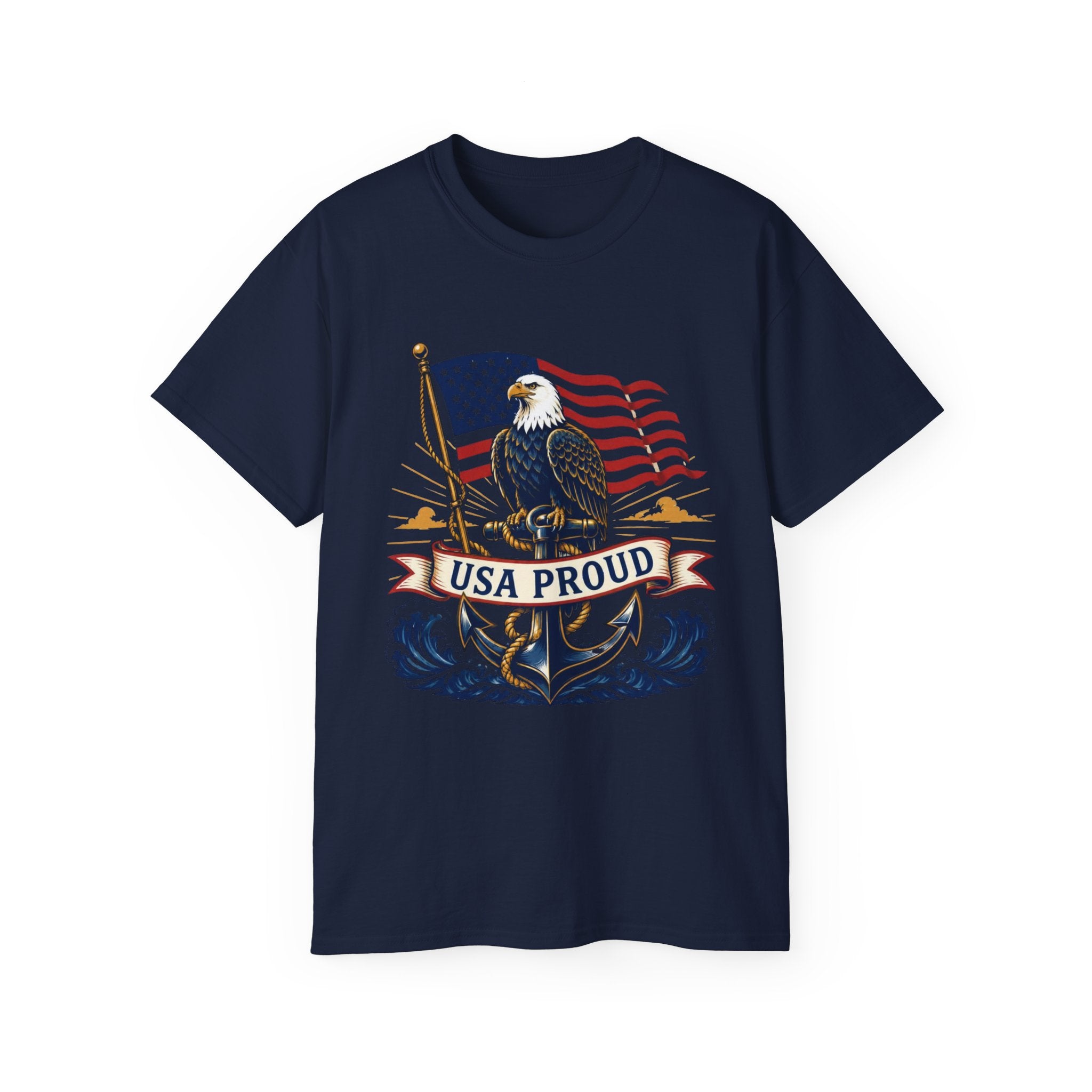 USA Proud Eagle T-Shirt — Patriotic American Flag Tee