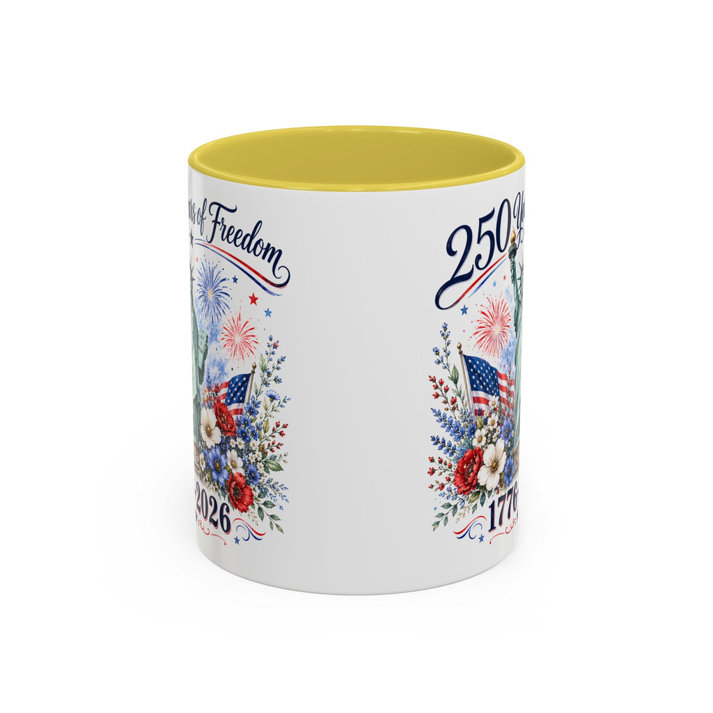 250 Years of Freedom Mug | Statue of Liberty Patriotic Coffee Mug | 1776–2026 America Anniversary Gift