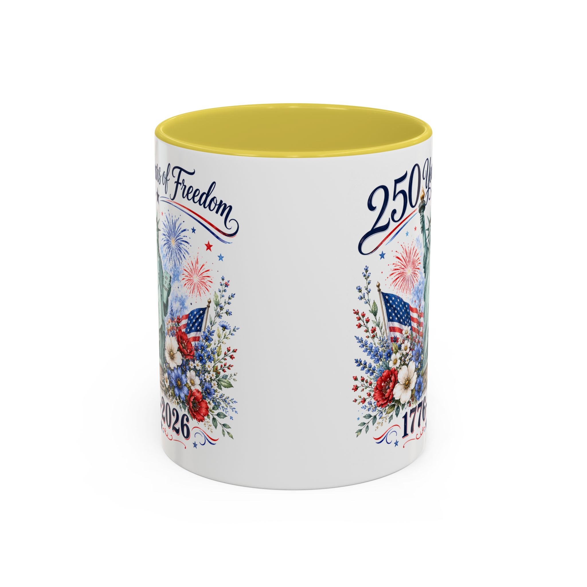 250 Years of Freedom Mug | Statue of Liberty Patriotic Coffee Mug | 1776–2026 America Anniversary Gift