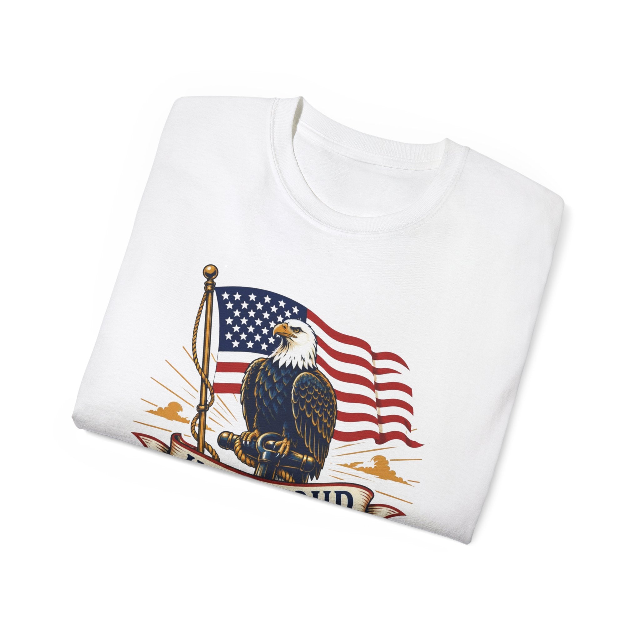 USA Proud Eagle T-Shirt — Patriotic American Flag Tee