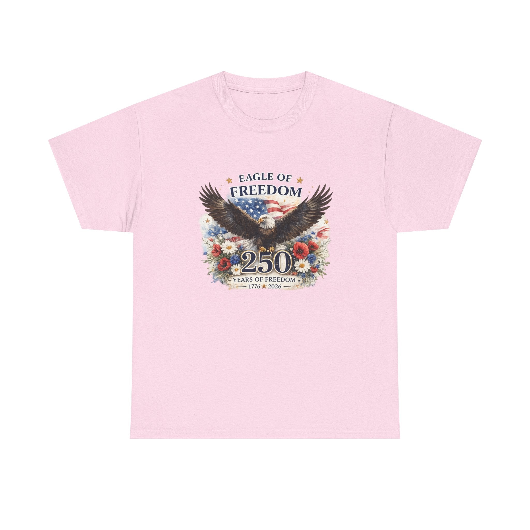 Eagle of Freedom 250 Years T-Shirt — Patriotic Bald Eagle Anniversary Tee