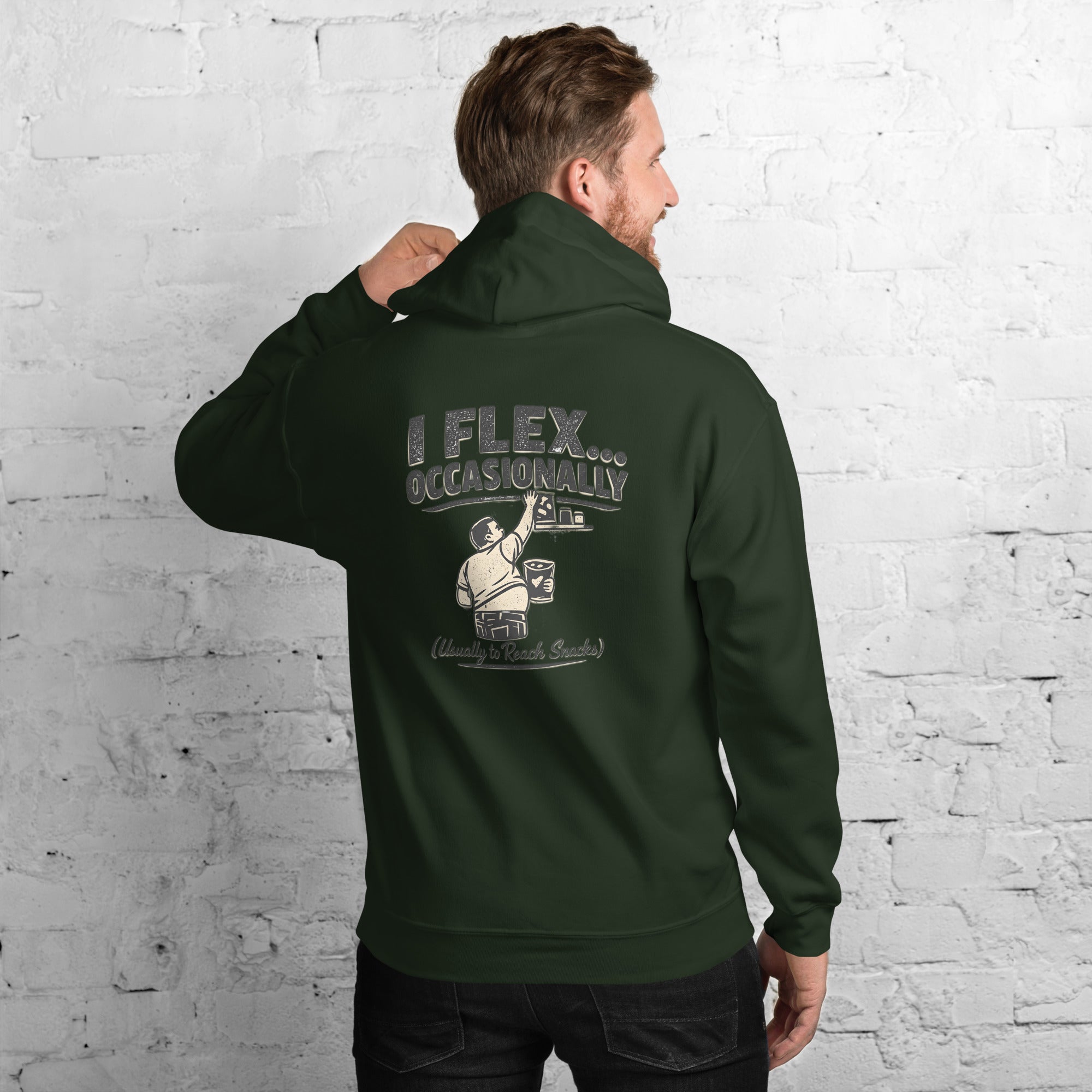 I Flex Occasionally Unisex Hoodie | Va's Creative Haven