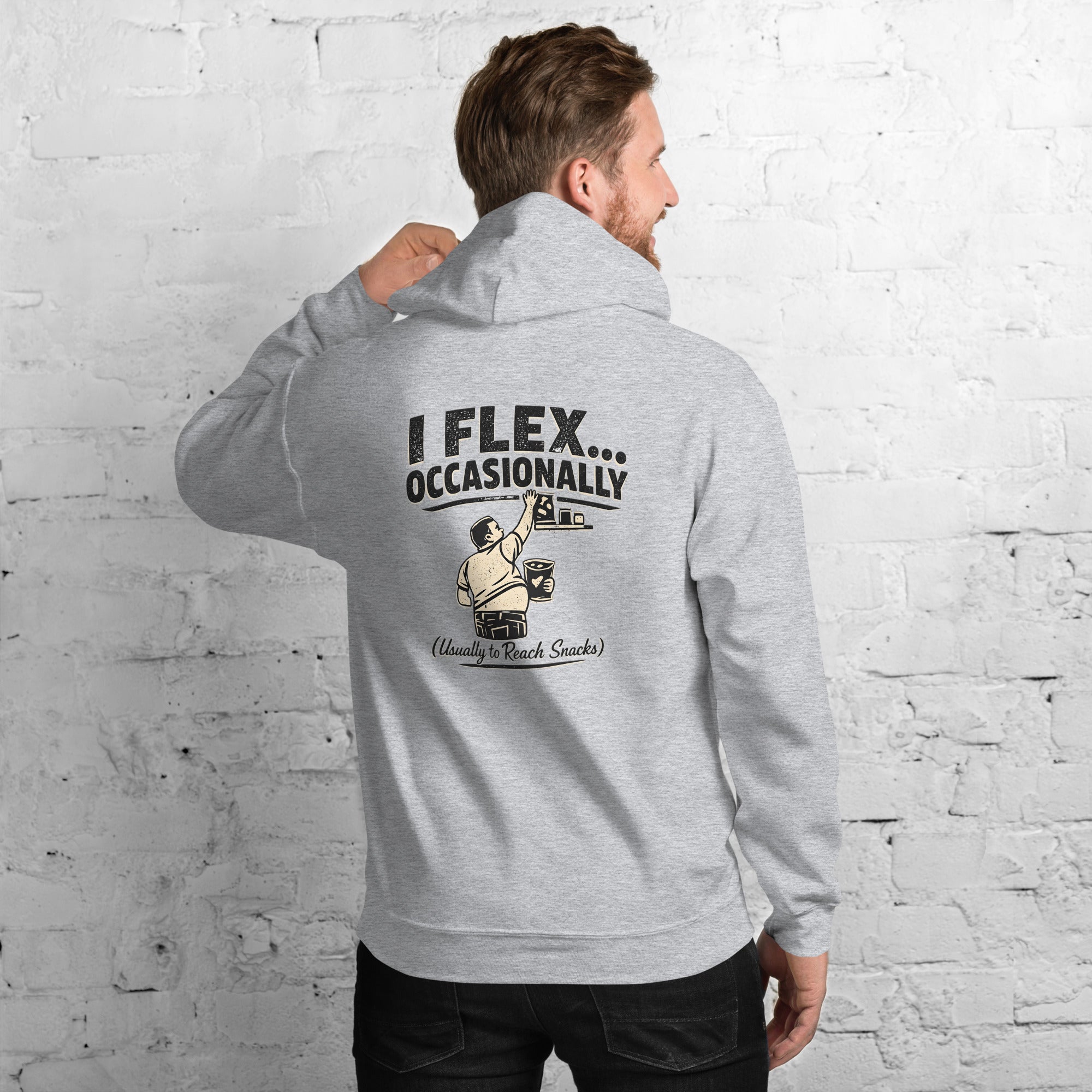 I Flex Occasionally Unisex Hoodie | Va's Creative Haven