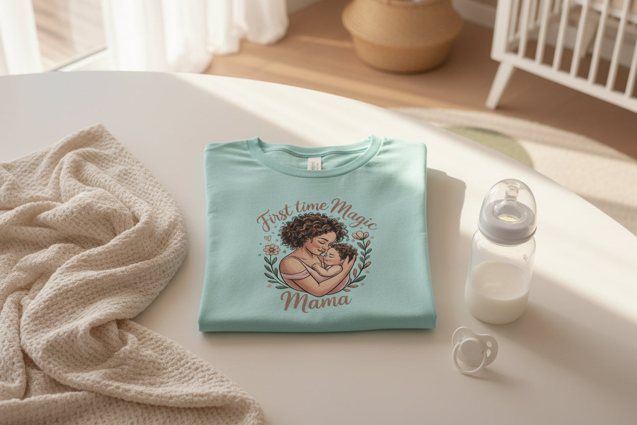 First Time Mama relaxed woman's t-shirt | Va's Creative Haven